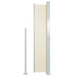 Patio Retractable Side Awning 170x300 cm Cream 48365