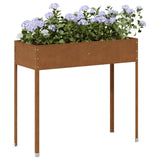 ZNTS Garden Planter 100.5x40.5x90 cm Weathering Steel 4008961