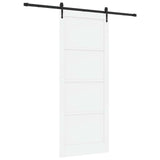 Sliding Door ORKDAL 93 x 232 cm Engineered Wood White and Black 3450333