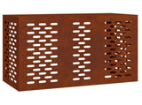Air Conditioner Cover Rusty 110 x 50 x 80 cm Weathering Steel 865910