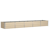 Planter Ivory 400 x 80 x 45 cm Steel 42018094