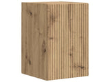 TV Cabinet Set Wall-mounted 4 pcs Black Engineered Wood 3409079