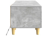 LED TV Cabinet Concrete Grey Engineered Wood 897128