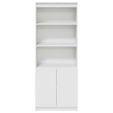 Highboard White 70x35x180 cm Engineered Wood 3328471