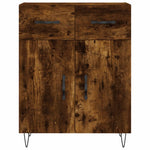 Highboard Smoked Oak 69.5x34x180 cm Engineered Wood 3198182