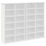 CD Cabinet 2 pcs White 60 x 17 x 92 cm Engineered Wood 8012731