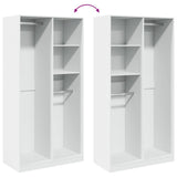 Wardrobe White 100x50x200 cm Engineered Wood 3307765