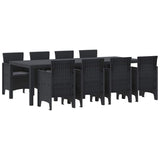 Garden Dining Set 9 pcs Anthracite Polypropylene 3378735