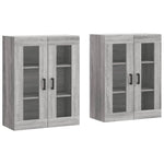 Wall Mounted Cabinets 2 pcs Grey Sonoma Engineered Wood 3197943