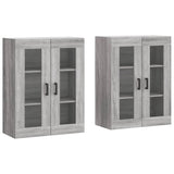 Wall Mounted Cabinets 2 pcs Grey Sonoma Engineered Wood 3197943