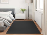 Faux Rabbit Fur Rug Olite Black 100 x 200 cm Polyester 42021723