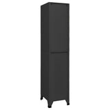 Locker Cabinet Anthracite 38x45x180 cm Steel 339775