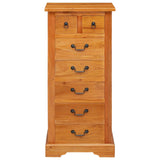 Chest of Drawers Natural 45 x 35 x 100.5 cm Solid Mahogany Wood 42009933