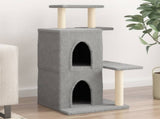 Cat Tree with Sisal Scratching Posts Light Grey 97 cm 172113