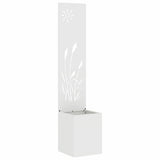 Garden Privacy Screen White 32 x 150 cm Cold-rolled steel 876358