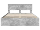 Bed Frame with Drawer Concrete Grey 120 x 200 cm Engineer Wood 3410724