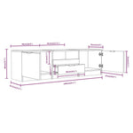 ZNTS TV Cabinet Sonoma Oak 140x35x40 cm Engineered Wood 811451