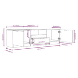 ZNTS TV Cabinet Sonoma Oak 140x35x40 cm Engineered Wood 811451