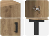 Highboard Artisan Oak 69.5 x 34 x 180 cm Engineered Wood 3415863