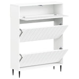 Shoe Cabinet ZWOLLE 78 x 24 x 103 cm Engineered Wood White 896435