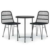 Garden Dining Set Black 3157836