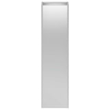 Garden Planter Silver 20 x 20 x 75 cm Galvanised Steel 8005326