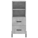 Highboard Concrete Grey 34,5x34x180 cm Engineered Wood 3200269