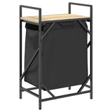 Laundry Basket 1 Compartment with Shelf Sonoma Oak 859071