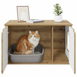 Cat House Artisian Oak 85 x 55 x 50.5 cm Engineered Wood 8000724