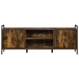 TV Cabinet 133 x 33 x 50 cm Smoked Oak Engineered Wood 8013718