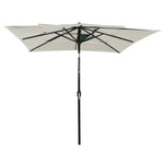 3-Tier Garden Parasol with Aluminium Pole Sand 2.5x2.5 m 313836
