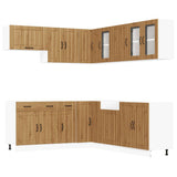 11 Piece Kitchen Cabinet Set "Lucca" Artisan Oak Engineered Wood 3314930