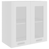 Hanging Glass Cabinet Lyon White 60x31x60 cm Engineered Wood 802521