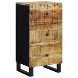 ZNTS Sideboard with 3 Drawers 40x33.5x75 cm Solid Wood Mango 352905