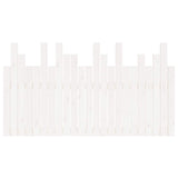 Wall Headboard White 146.5x3x80 cm Solid Wood Pine 824794