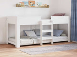 Bunk Bed for Kids White 75 x 190 cm Engineered Wood 3410539