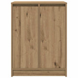 Shoe Cabinet Artisan Oak 57x34x76 cm Engineered Wood 861876