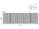 Gabion with 5 mm Wire and 5x2.5 cm Mesh 500x20x200 cm 3463636