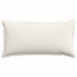 Cushion Cover 12 pcs HOUTEN Cream 40 x 80 cm Corduroy 918174