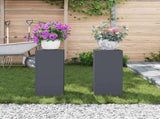 Plant Stand 2 pcs Anthracite 24 x 24 x 55 cm Steel 865815