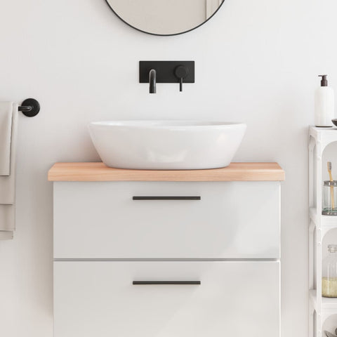 Bathroom Countertop 80x40x cm Untreated Solid Wood 3156021