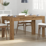 ZNTS Dining Table Artisan Oak 140x74.5x76 cm Engineered Wood 856573