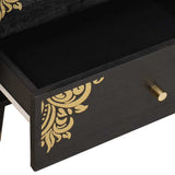 Bedside Cabinet Black 50 x 33 x 62 cm Solid Mango Wood 4018817