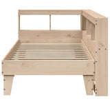 Bookcase Bed without Mattress 75x190cm Solid Wood Pine 3324562