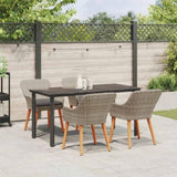 Dining Set Light grey Poly rattan 3261715