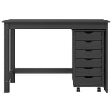 Desk and Rolling Cabinet Set MOSS 2 pcs Grey 3438787