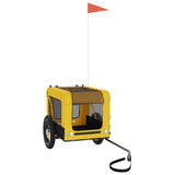 Pet Bike Trailer Yellow and Black Oxford Fabric&Iron 93910