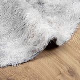 Shaggy Rug High Pile NAVARRA Silver Grey 200x200 cm Polyester 4102924
