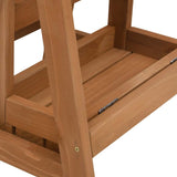 Foldable Step Stool Solid Firwood 315299