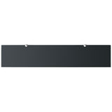 Floating Shelf Set of 2 Black Tempered safety glass 100x20 cm 3051533